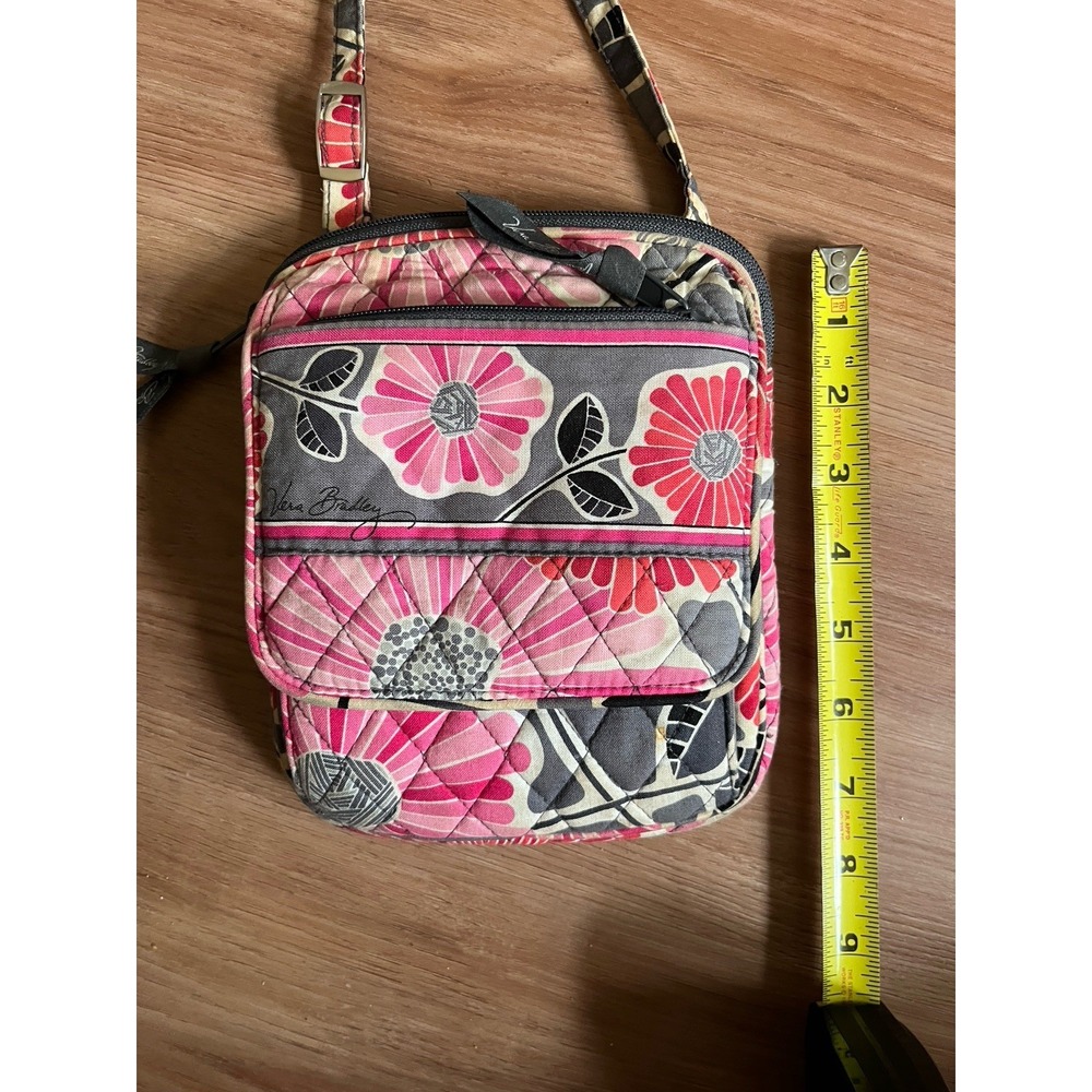 Vera Bradley‎ Cherry Blossom Women's Cross Body Bag Adjustable Straps Quilted - Picture 7 of 8